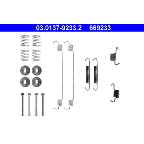 Sada príslušenstva brzdovej čeľuste ATE 03.0137-9233.2