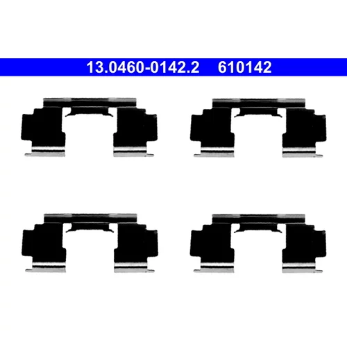 Sada príslušenstva obloženia kotúčovej brzdy ATE 13.0460-0142.2