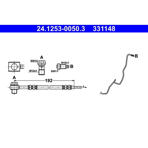 Brzdová hadica 24.1253-0050.3 /ATE/