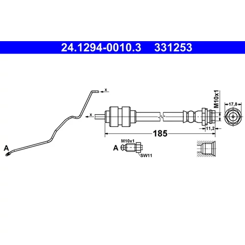 Brzdová hadica ATE 24.1294-0010.3