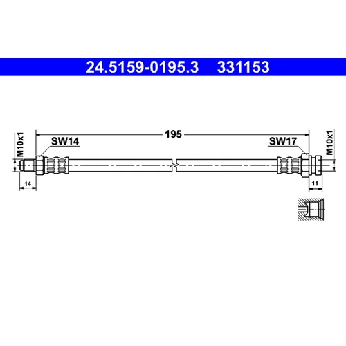 Brzdová hadica ATE 24.5159-0195.3