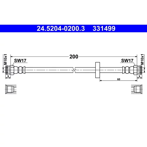 Brzdová hadica ATE 24.5204-0200.3