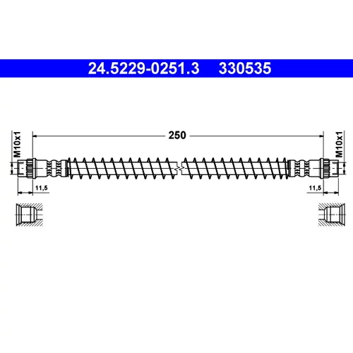 Brzdová hadica 24.5229-0251.3 /ATE/