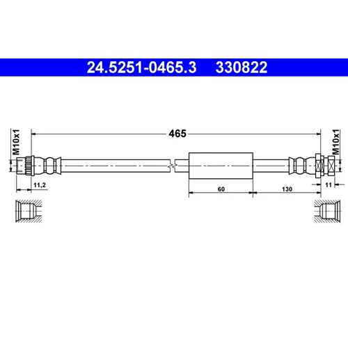 Brzdová hadica ATE 24.5251-0465.3