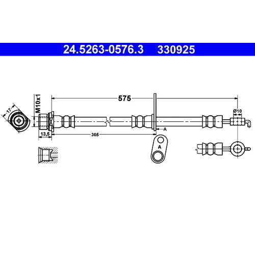 Brzdová hadica ATE 24.5263-0576.3