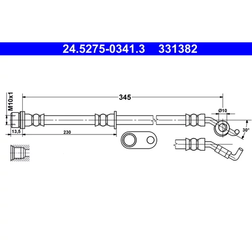Brzdová hadica ATE 24.5275-0341.3