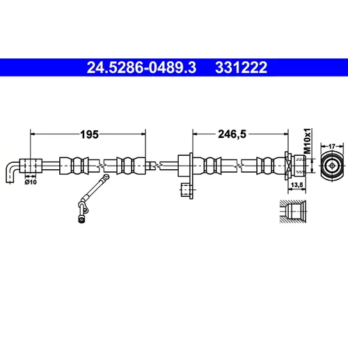 Brzdová hadica ATE 24.5286-0489.3