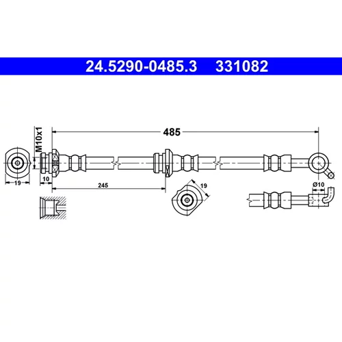 Brzdová hadica ATE 24.5290-0485.3