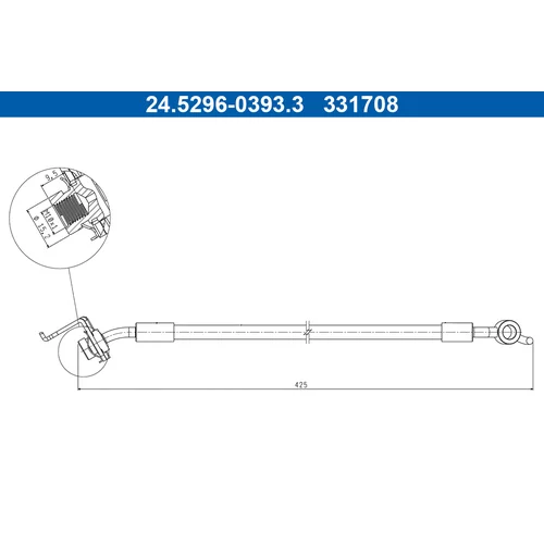 Brzdová hadica ATE 24.5296-0393.3