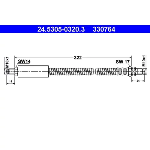 Brzdová hadica ATE 24.5305-0320.3