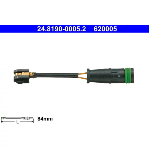 Výstražný kontakt opotrebenia brzdového obloženia ATE 24.8190-0005.2
