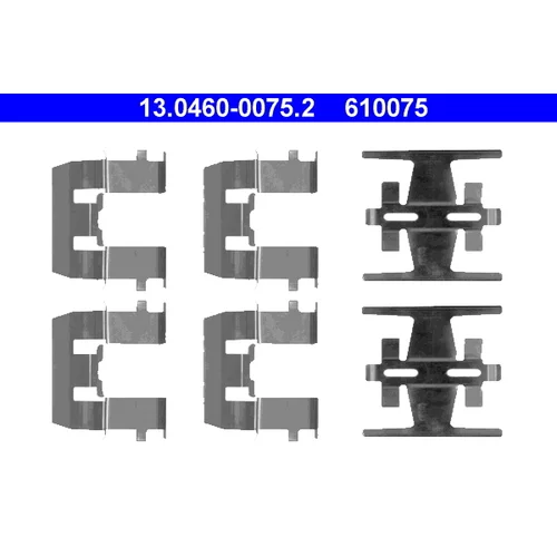 Sada príslušenstva obloženia kotúčovej brzdy 13.0460-0075.2 /ATE/