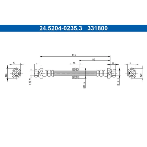Brzdová hadica ATE 24.5204-0235.3