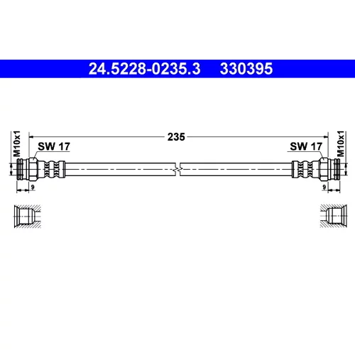 Brzdová hadica ATE 24.5228-0235.3