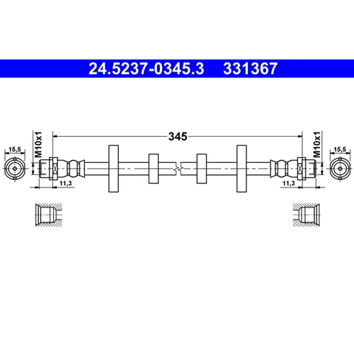 Brzdová hadica ATE 24.5237-0345.3