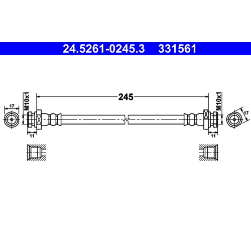 Brzdová hadica ATE 24.5261-0245.3