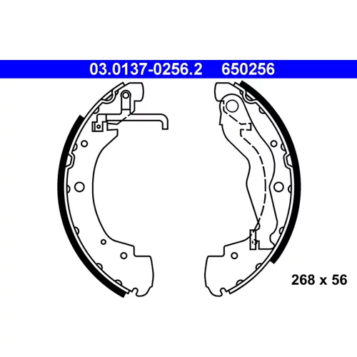 Sada brzdových čeľustí ATE 03.0137-0256.2