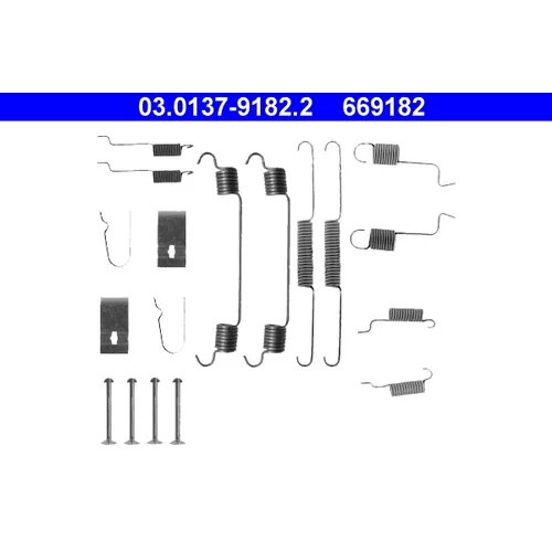 Sada príslušenstva brzdovej čeľuste ATE 03.0137-9182.2