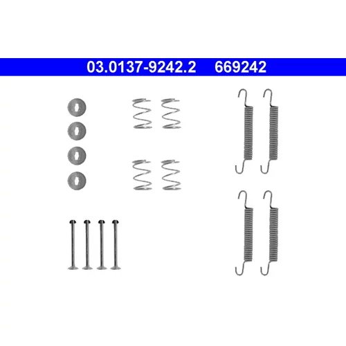 Sada príslušenstva čeľustí parkovacej brzdy ATE 03.0137-9242.2