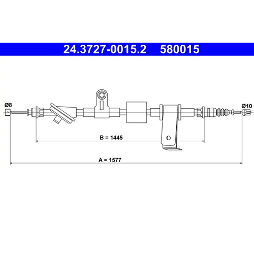 Ťažné lanko parkovacej brzdy ATE 24.3727-0015.2