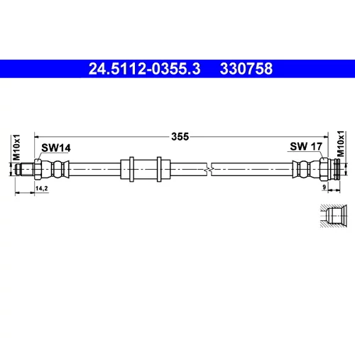 Brzdová hadica ATE 24.5112-0355.3