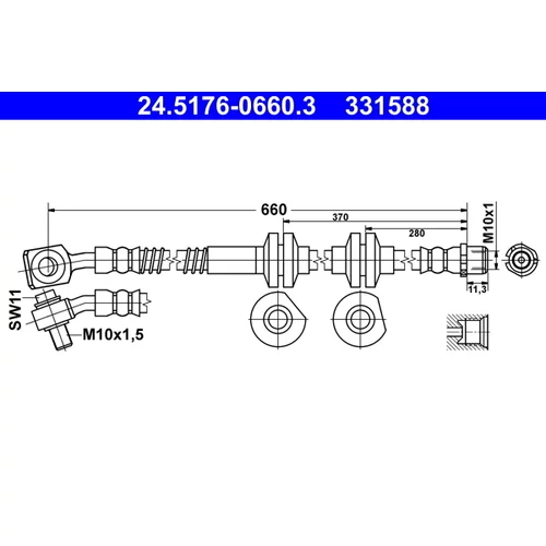 Brzdová hadica ATE 24.5176-0660.3