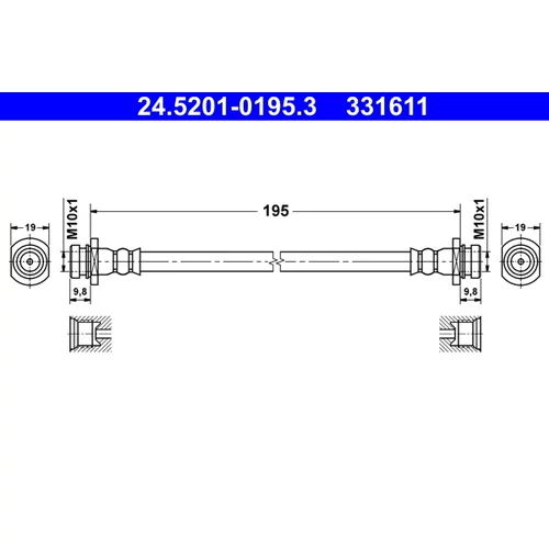 Brzdová hadica ATE 24.5201-0195.3