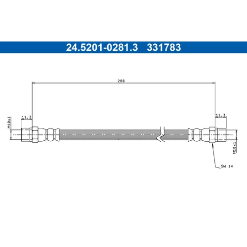 Brzdová hadica ATE 24.5201-0281.3