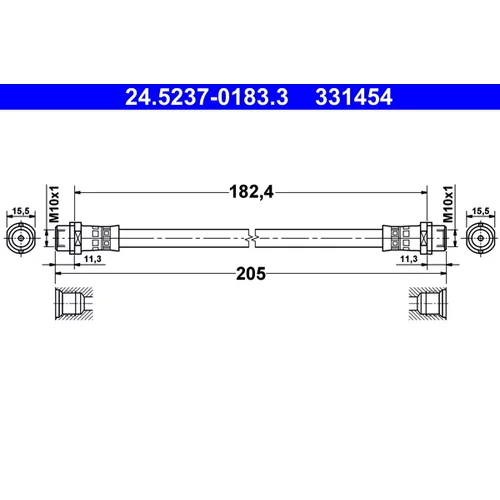 Brzdová hadica ATE 24.5237-0183.3