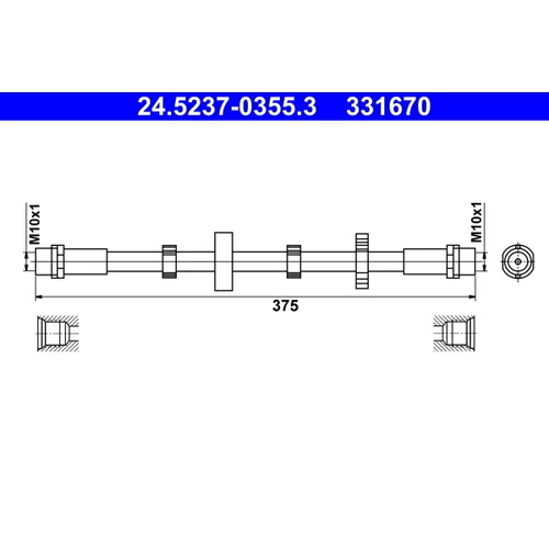 Brzdová hadica ATE 24.5237-0355.3