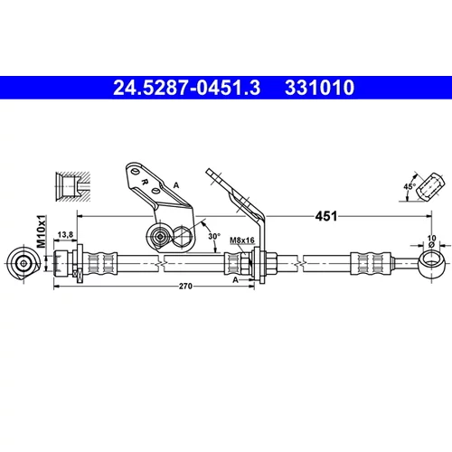 Brzdová hadica ATE 24.5287-0451.3