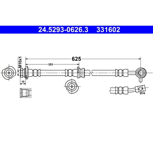 Brzdová hadica ATE 24.5293-0626.3