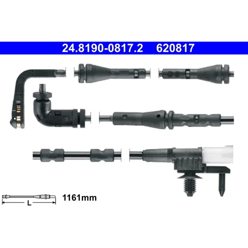 Výstražný kontakt opotrebenia brzdového obloženia ATE 24.8190-0817.2