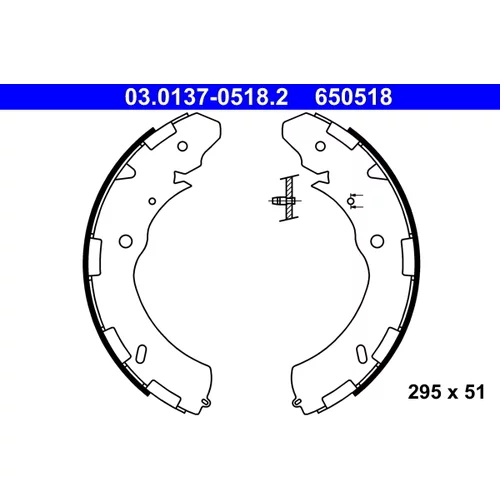 Sada brzdových čeľustí ATE 03.0137-0518.2