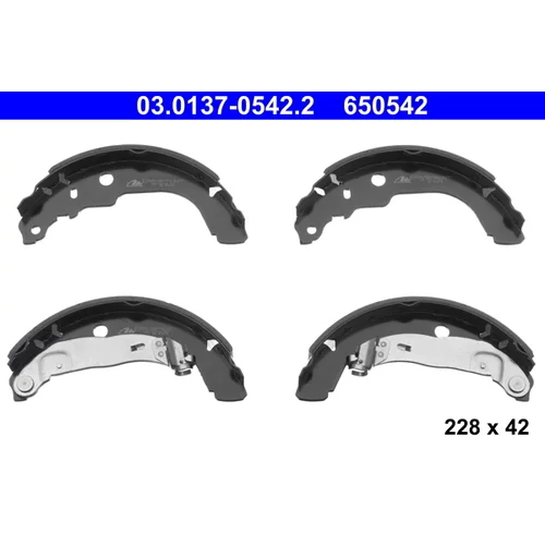Sada brzdových čeľustí ATE 03.0137-0542.2 - obr. 1