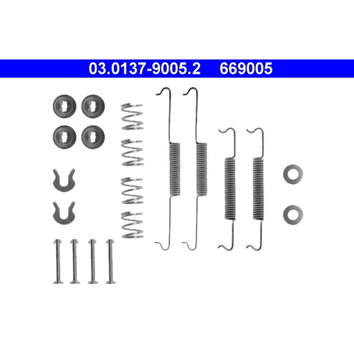 Sada príslušenstva brzdovej čeľuste ATE 03.0137-9005.2