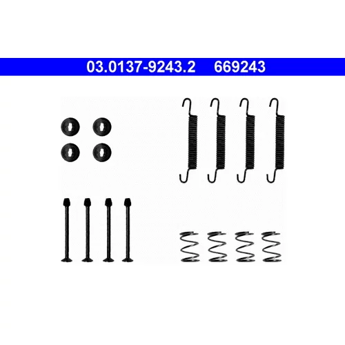 Sada príslušenstva čeľustí parkovacej brzdy ATE 03.0137-9243.2