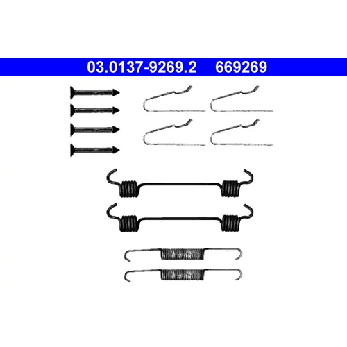 Sada príslušenstva čeľustí parkovacej brzdy ATE 03.0137-9269.2