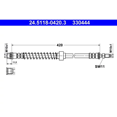 Brzdová hadica ATE 24.5118-0420.3