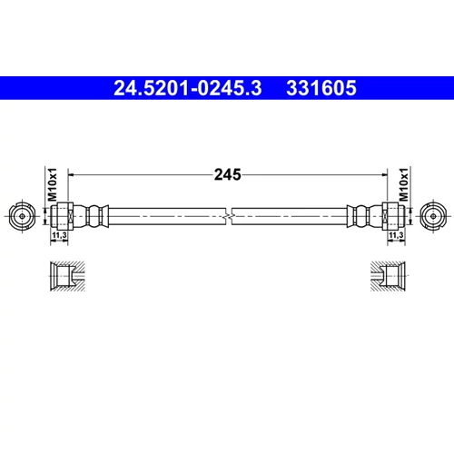 Brzdová hadica ATE 24.5201-0245.3