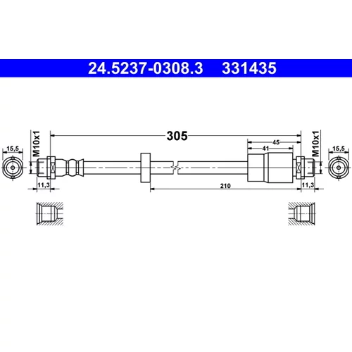 Brzdová hadica ATE 24.5237-0308.3
