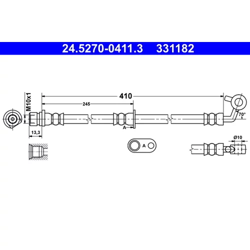 Brzdová hadica ATE 24.5270-0411.3