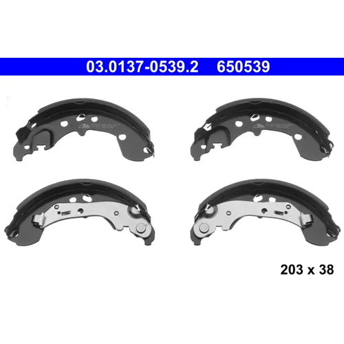 Sada brzdových čeľustí ATE 03.0137-0539.2 - obr. 1