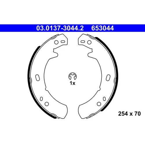 Sada brzd. čeľustí parkov. brzdy ATE 03.0137-3044.2