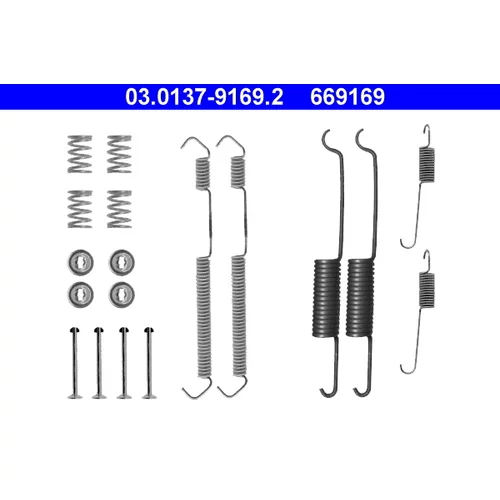 Sada príslušenstva brzdovej čeľuste ATE 03.0137-9169.2