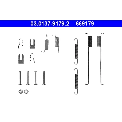Sada príslušenstva brzdovej čeľuste ATE 03.0137-9179.2