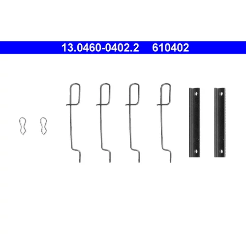 Sada príslušenstva obloženia kotúčovej brzdy ATE 13.0460-0402.2