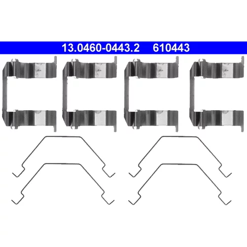 Sada príslušenstva obloženia kotúčovej brzdy ATE 13.0460-0443.2