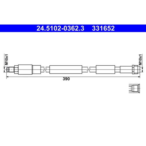 Brzdová hadica ATE 24.5102-0362.3