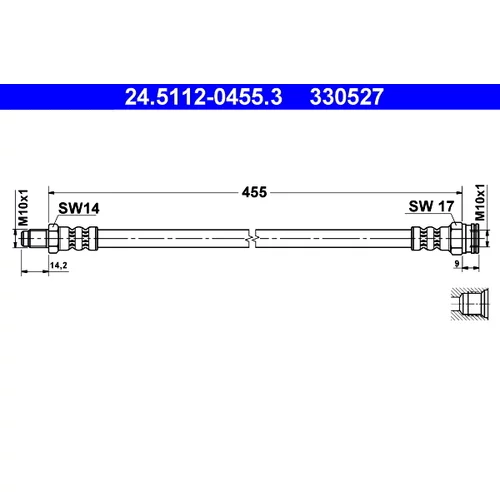 Brzdová hadica ATE 24.5112-0455.3
